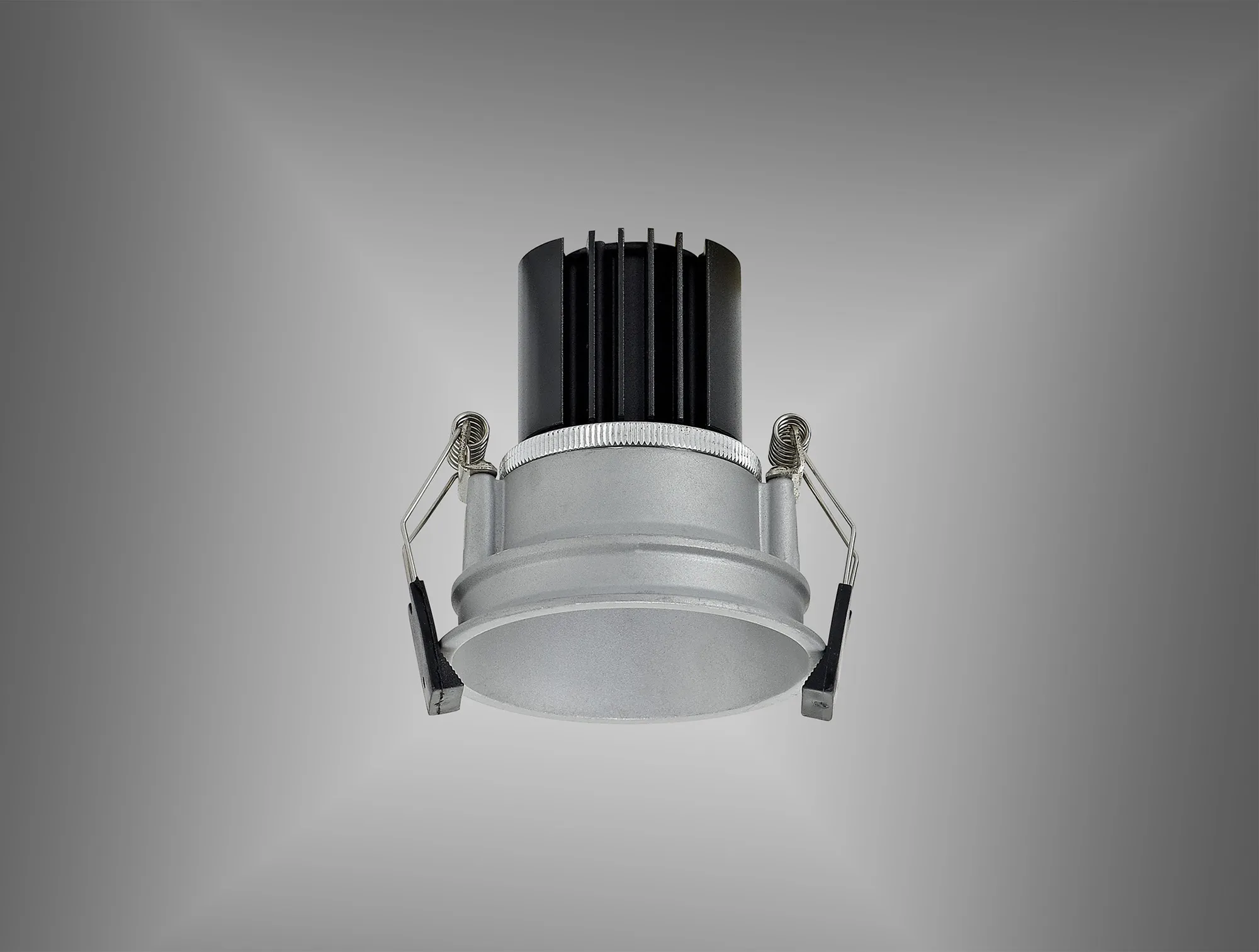 Bania 10 Tridonic Powered 10W 2700K 710lm 36° CRI>90 LED Engine Silver Fixed Recessed Spotlight, IP20 DM200882  Dlux Bania 10